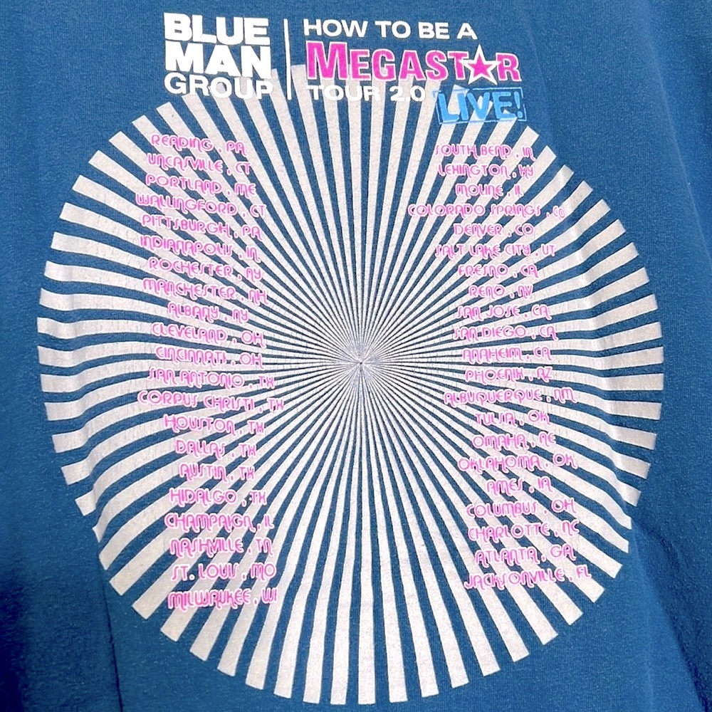 Vintage Blue Man Group tour shirt
